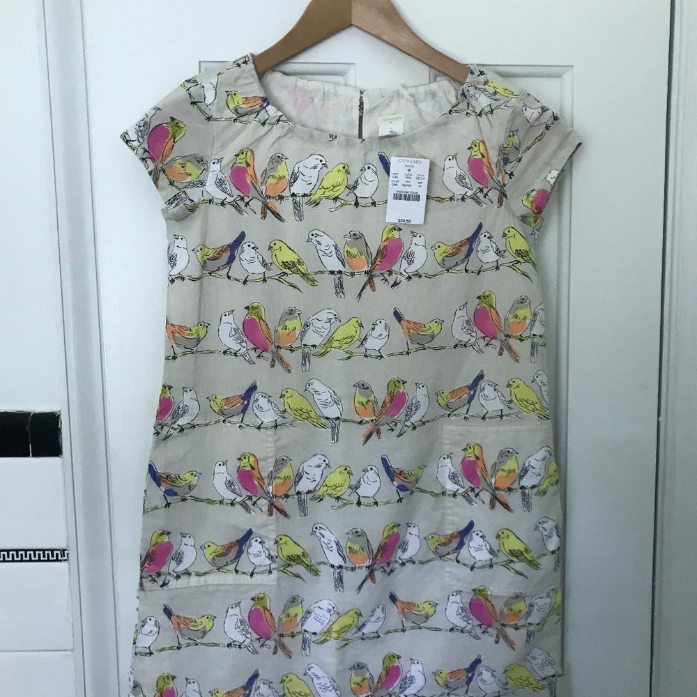 J. Crew Crewcuts Birdsong Print Dress Size 10